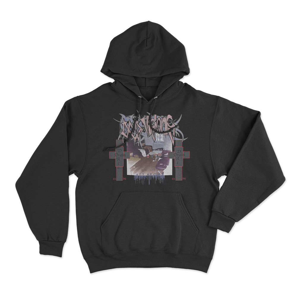 Cold Visions All Alone Unisex Hoodie Black Cold Visions All Alone Unisex Hoodie Black