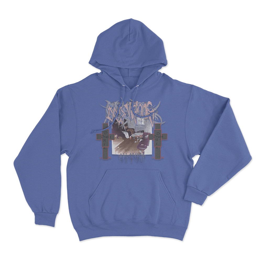 Cold Visions All Alone Unisex Hoodie Blue Cold Visions All Alone Unisex Hoodie Blue