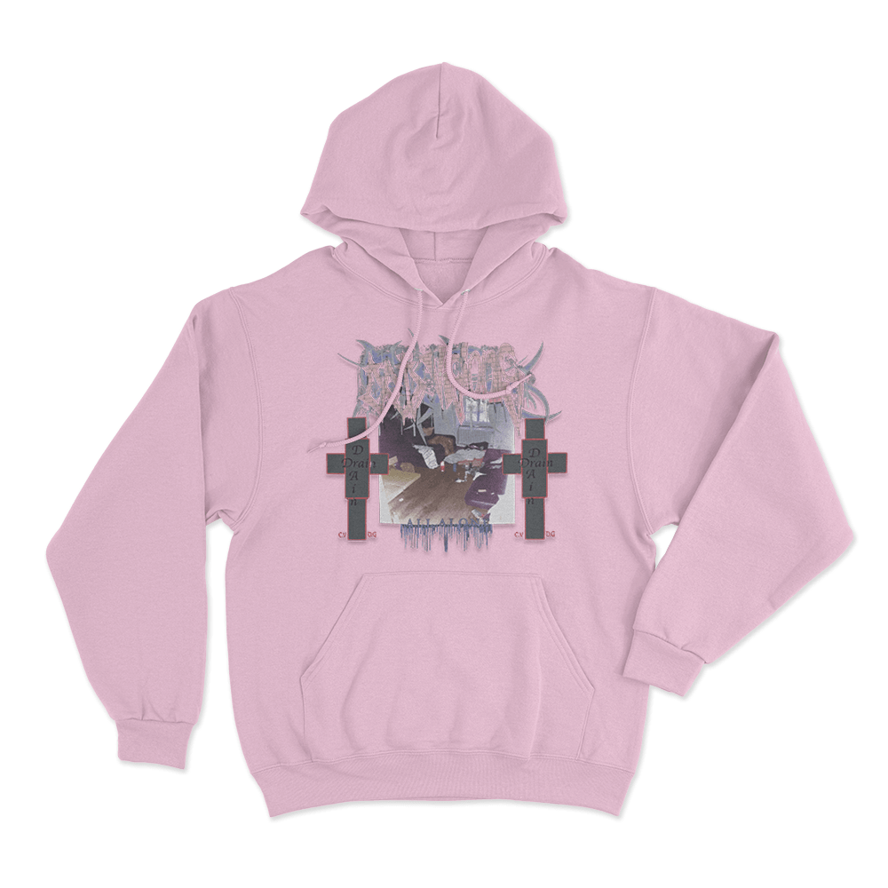 Cold Visions All Alone Unisex Hoodie Pink Cold Visions All Alone Unisex Hoodie Pink